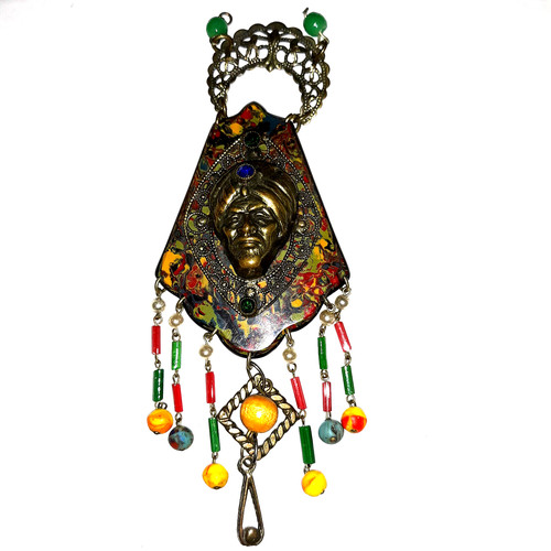 Vtg pendant face turban - vtg,
