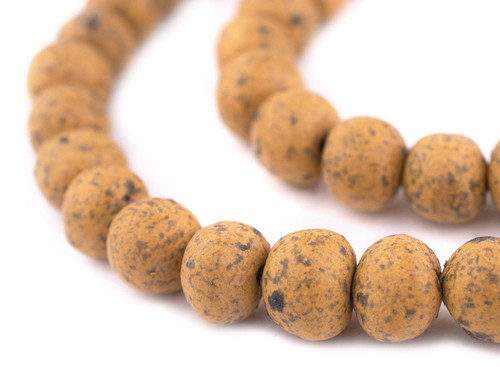 Natural moroccan pottery beads - natural,